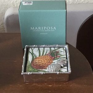 Mariposa pineapple napkin holder brand new